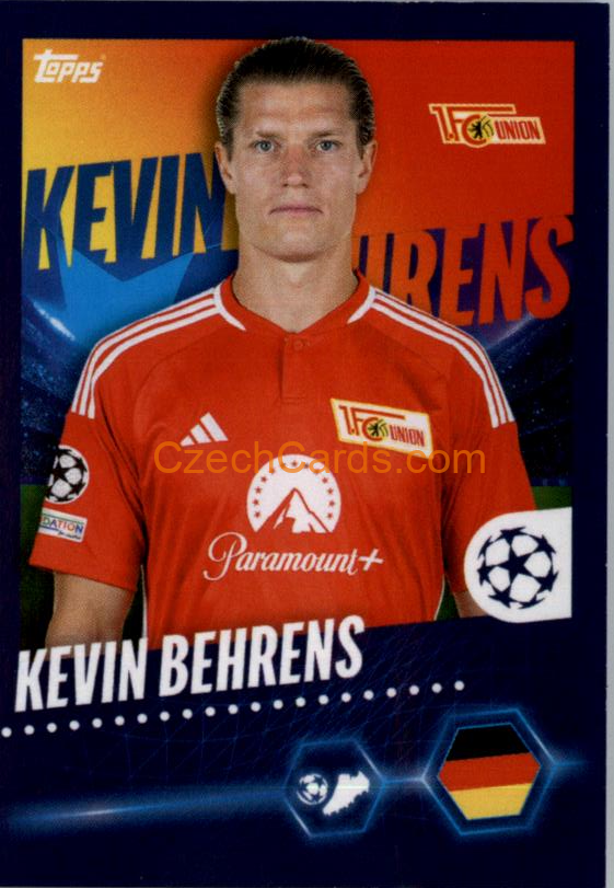 Kevin Behrens 2023/24 Topps Champions League sticker #252