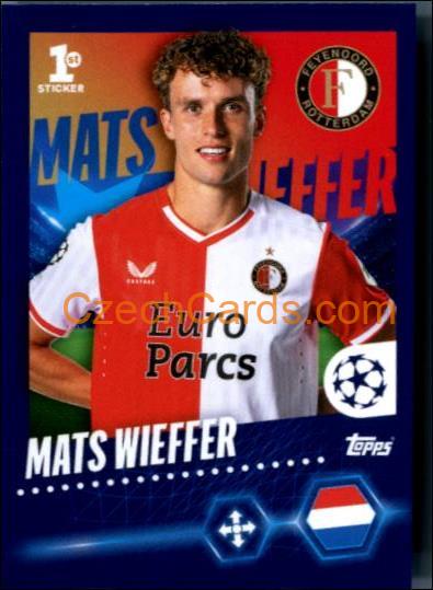 Mars Wieffer 2023/24 Topps Champions League sticker #265