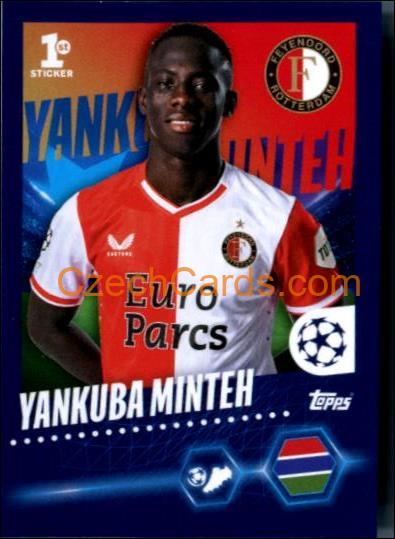 Yankuba Minteh 2023/24 Topps Champions League sticker #268