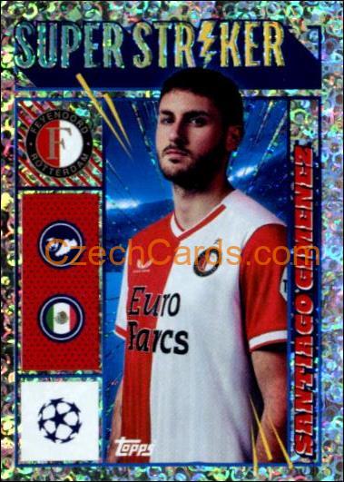 Santiago Gimenez 2023/24 Topps Champions League sticker foil #270