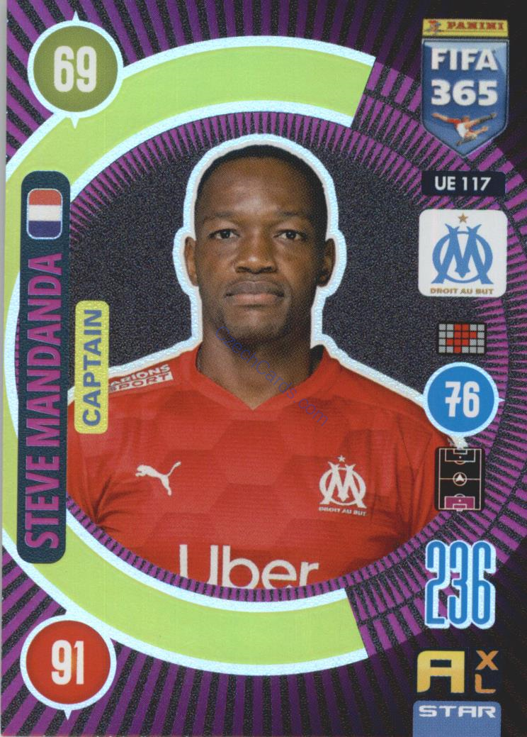 Steve Mandanda 2021 FIFA 365 Adrenalyn Captain #UE117