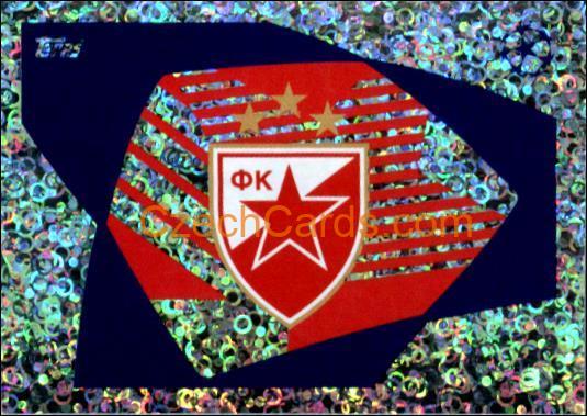 Club Logo Crvena Zvezda 2023/24 Topps Champions League sticker foil #275