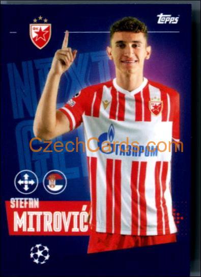 Stefan Mitrović 2023/24 Topps Champions League sticker Next Gen #292