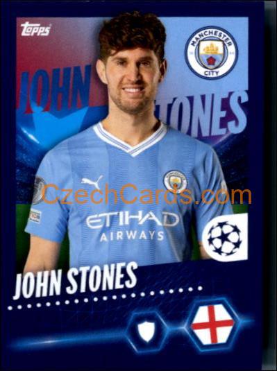 John Stones 2023/24 Topps Champions League sticker #297