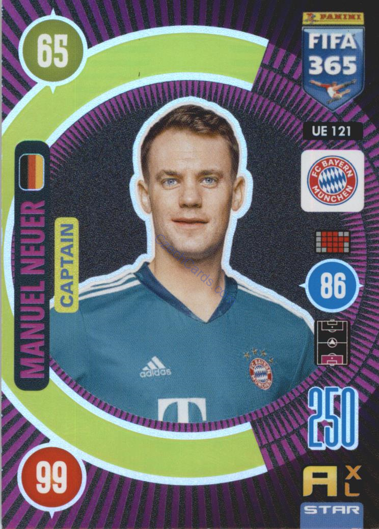 Manuel Neuer 2021 FIFA 365 Adrenalyn Captain #UE121