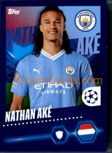 Nathan Aké 2023/24 Topps Champions League sticker #301