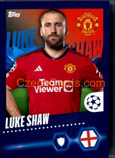 Luke Shaw 2023/24 Topps Champions League sticker #320