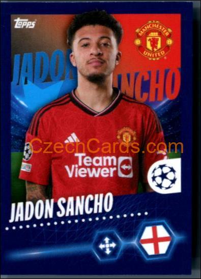 Jadon Sancho 2023/24 Topps Champions League sticker #321