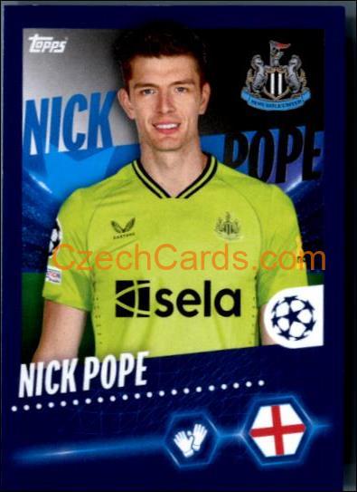 Nick Pope 2023/24 Topps Champions League sticker #333