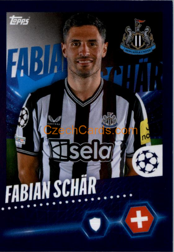 Fabian Schär 2023/24 Topps Champions League sticker #337