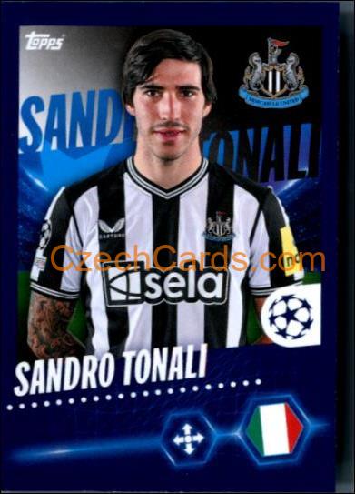 Sandro Tonali 2023/24 Topps Champions League sticker #340