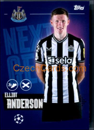 Elliot Anderson 2023/24 Topps Champions League sticker Next Gen #349