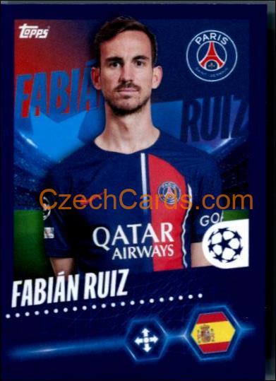 Fabián Ruiz 2023/24 Topps Champions League sticker #359