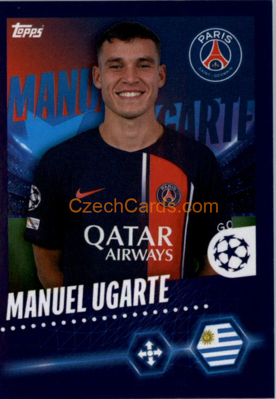 Manuel Ugarte 2023/24 Topps Champions League sticker #360