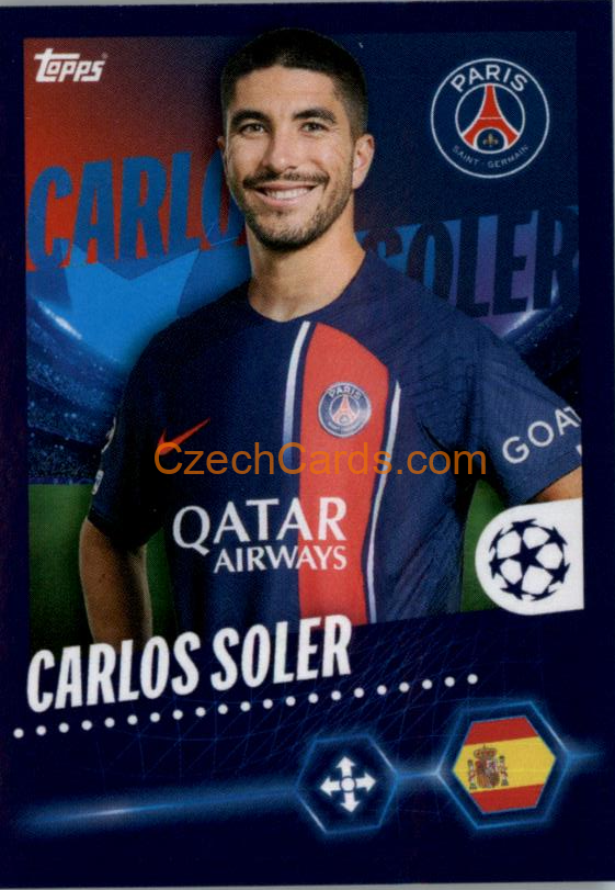 Carlos Soler 2023/24 Topps Champions League sticker #363