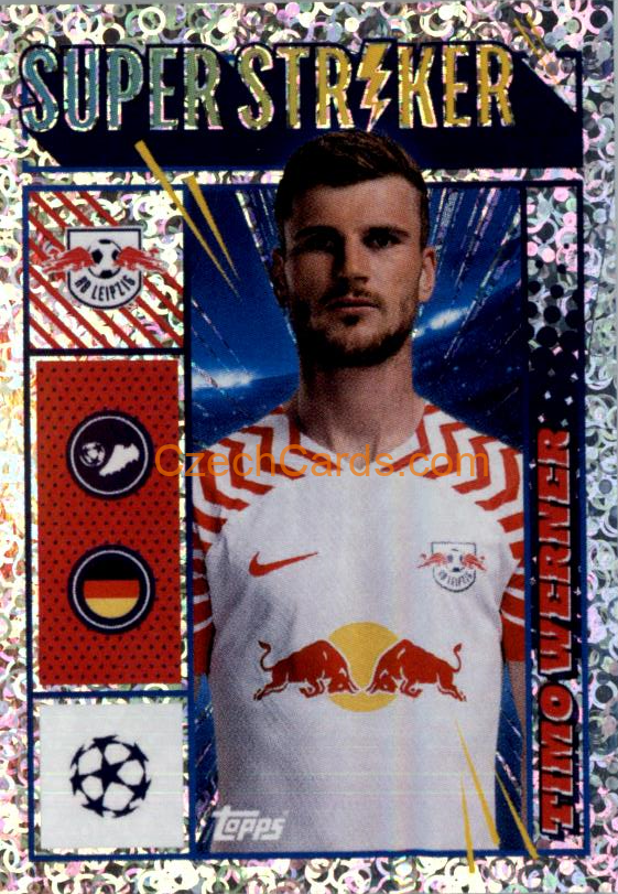 Timo Werner 2023/24 Topps Champions League sticker  foil #386