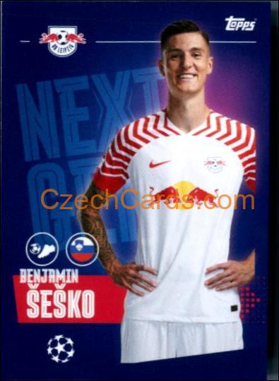 Benjamin Šeško 2023/24 Topps Champions League sticker Next Gen #387