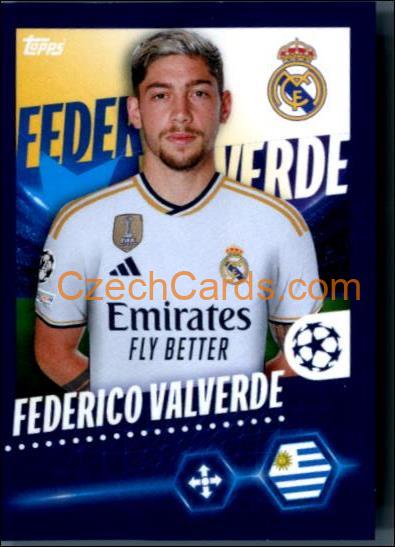 Federico Valverde 2023/24 Topps Champions League sticker #418