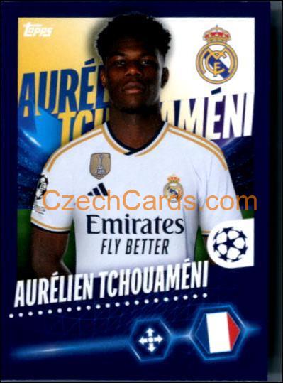 Aurélien Tchouaméni 2023/24 Topps Champions League sticker #419