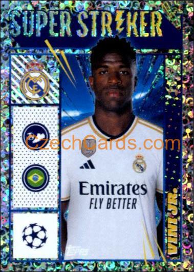 Vinícius Júnior 2023/24 Topps Champions League sticker foil #424