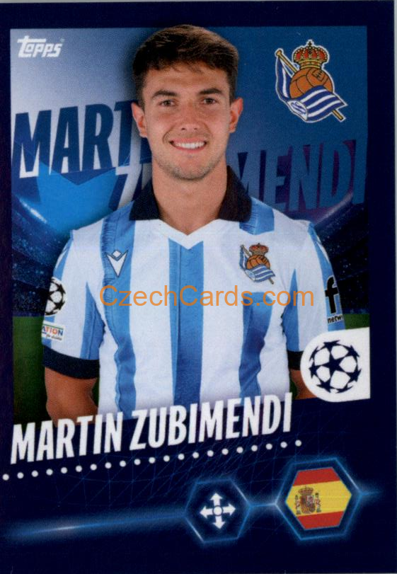 Martín Zubimendi 2023/24 Topps Champions League sticker #437