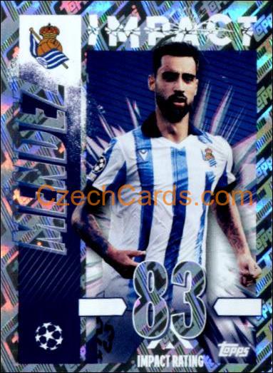 Brais Méndez 2023/24 Topps Champions League sticker Impact shiny #445