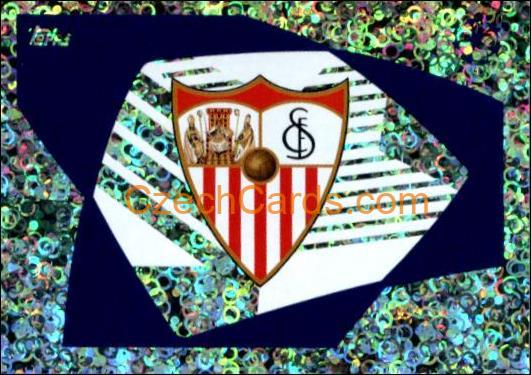 Club Logo Sevilla FC 2023/24 Topps Champions League sticker foil #446
