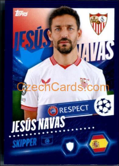 Jesús Navas 2023/24 Topps Champions League sticker #452