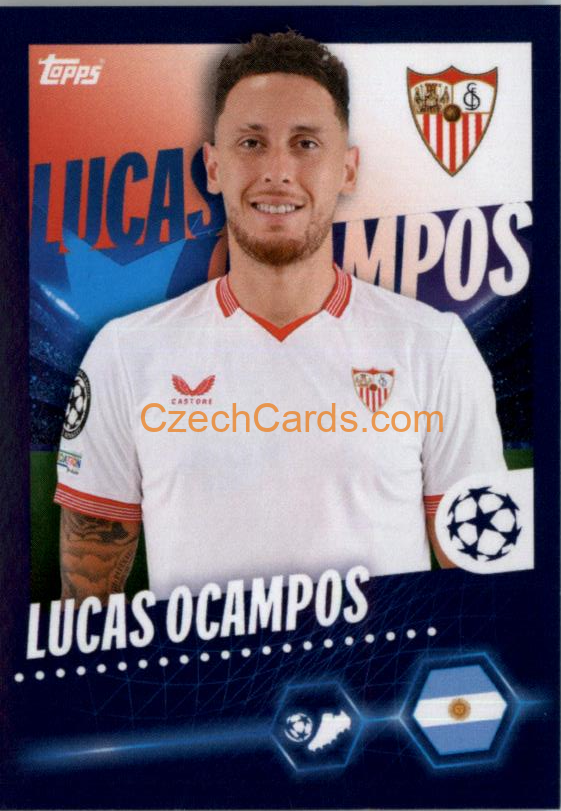 Lucas Ocampos 2023/24 Topps Champions League sticker #460
