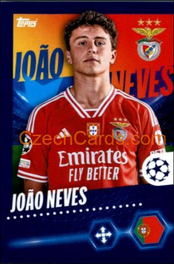 João Neves 2023/24 Topps Champions League sticker #472