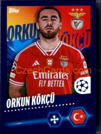 Orkun Kökçü 2023/24 Topps Champions League sticker #475
