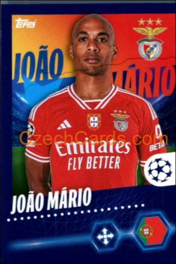 João Mário 2023/24 Topps Champions League sticker #476