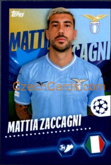 Mattia Zaccagni 2023/24 Topps Champions League sticker #498