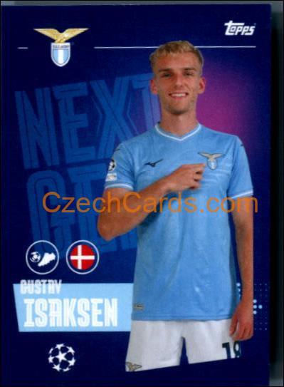 Gustav Isaksen 2023/24 Topps Champions League sticker Next Gen #501