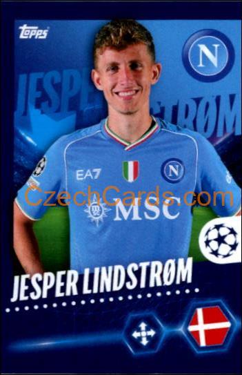 Jesper Lindstrøm 2023/24 Topps Champions League sticker #514