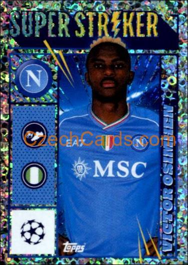 Victor Osimhen 2023/24 Topps Champions League sticker foil #515