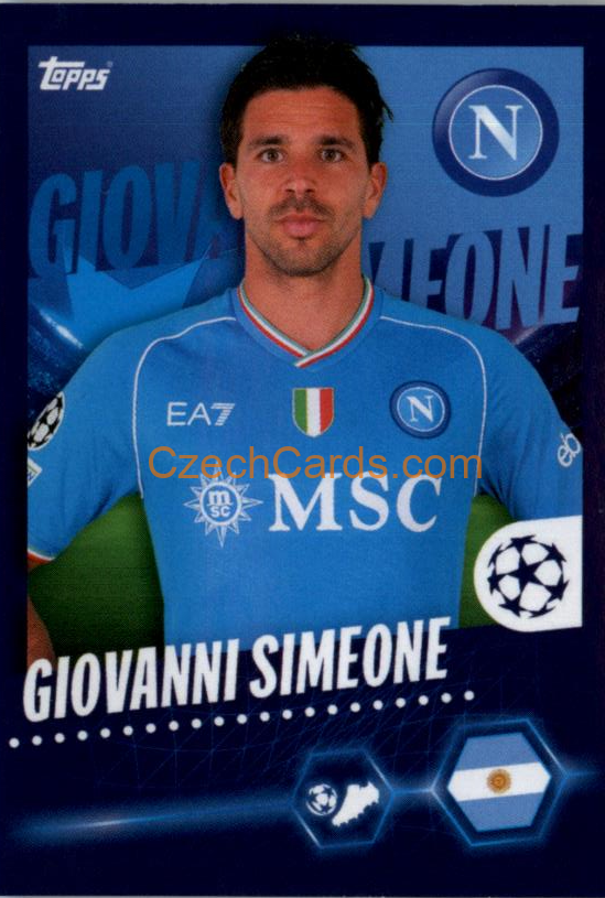 Giovanni Simeone 2023/24 Topps Champions League sticker #517