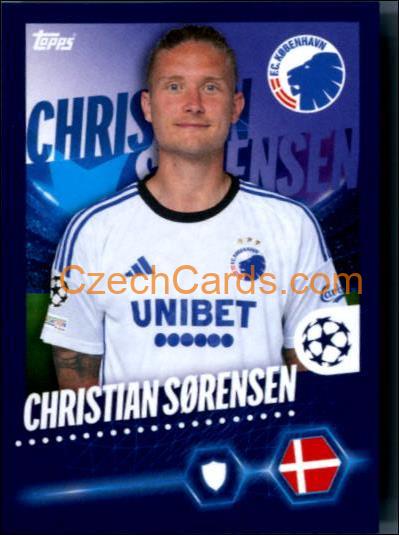 Christian Sørensen 2023/24 Topps Champions League sticker #548