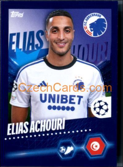Elias Achouri 2023/24 Topps Champions League sticker #554