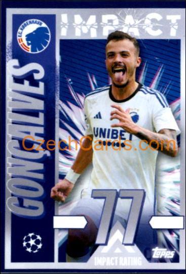 Diogo Gonçalves 2023/24 Topps Champions League sticker Impact #559