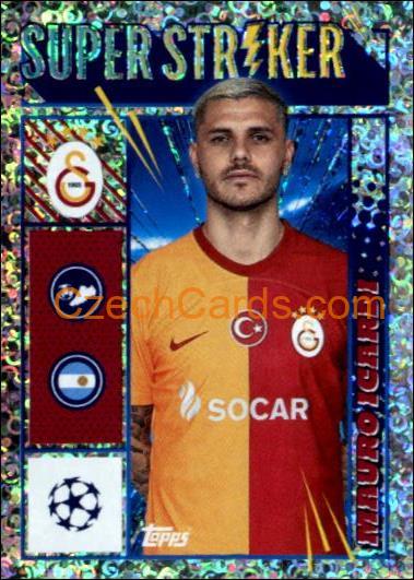 Mauro Icardi 2023/24 Topps Champions League sticker foil #576