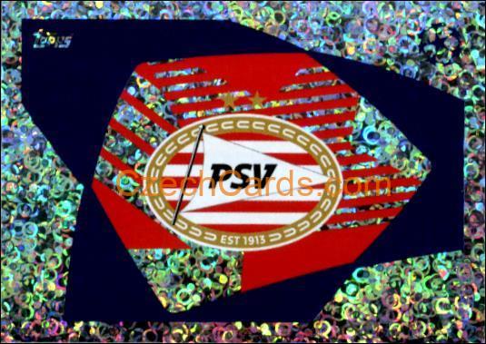 Club Logo PSV Eindhoven 2023/24 Topps Champions League sticker foil #579