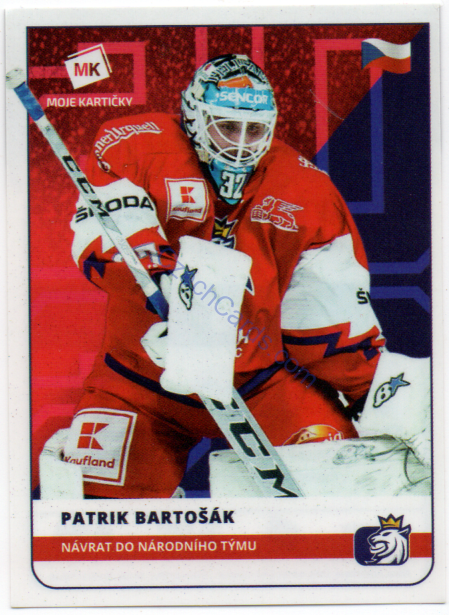 Patrik Bartošák MK 2020  Stick With Czech Hockey Sticker #15