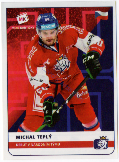 Michal Teplý MK 2020  Stick With Czech Hockey Sticker #16