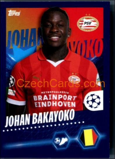Johan Bakayoko 2023/24 Topps Champions League sticker #592