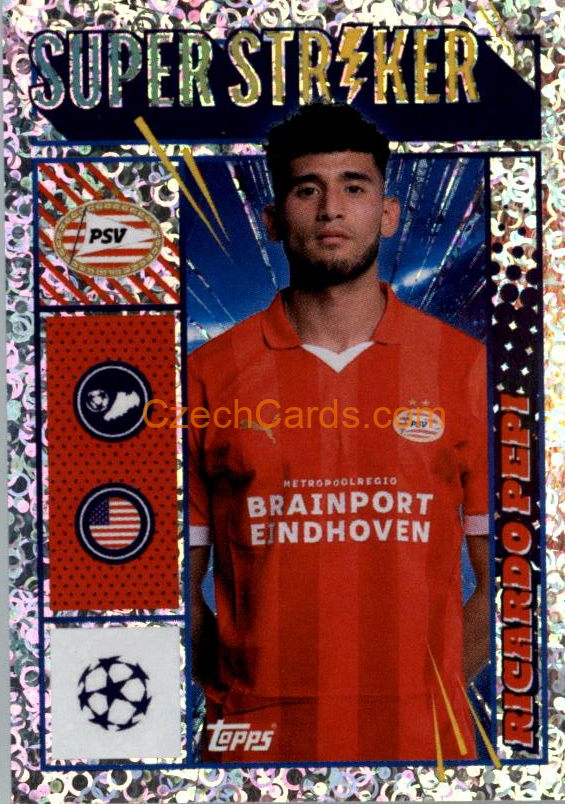 Ricardo Pepi 2023/24 Topps Champions League sticker foil #595
