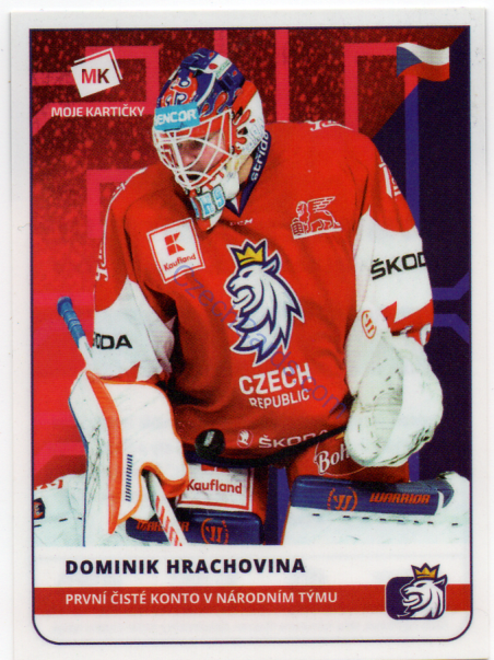 Dominik Hrachovina MK 2020  Stick With Czech Hockey Sticker #19