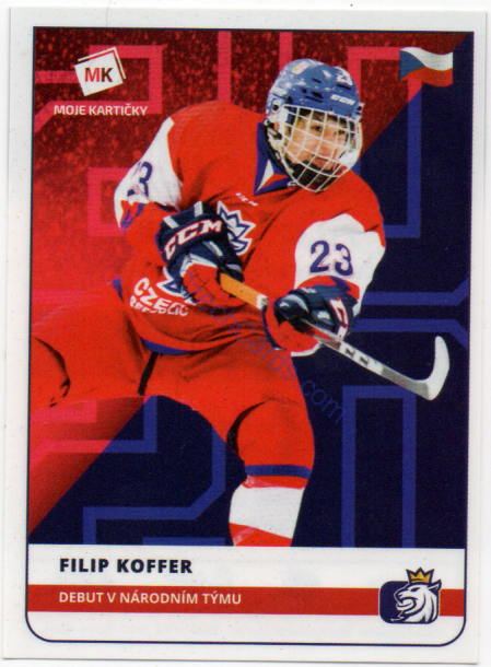 Filip Koffer MK 2020 Stick With Czech Hockey Sticker #21