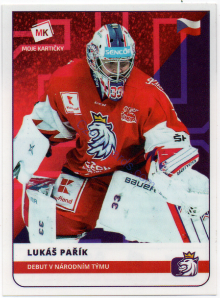 Lukáš Pařík MK 2020 Stick With Czech Hockey Sticker #22