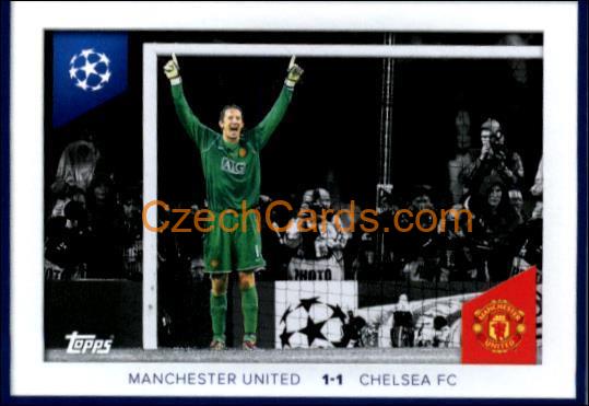 Edwin van der Sar Manchester U vs Chelsea  2023/24 Topps Champions League sticker #661
